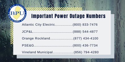 GovMurphy's tweet photo. The anticipated Nor’easter is forecasted to bring significant flash flooding, coastal flooding, and wind gusts.

🚫Stay off the roads
🚙Never drive through flooded areas
🔌Charge your devices
⚡Beware of downed power lines
🔦Report outages
🤳Stay updated: @ReadyNJ https://t.co/mYNQjXBplR
