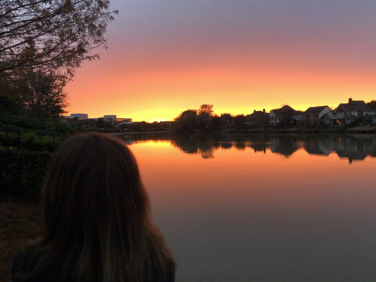 KeithWKiser's tweet image. Houston Astro’s colors in the sunset @astros