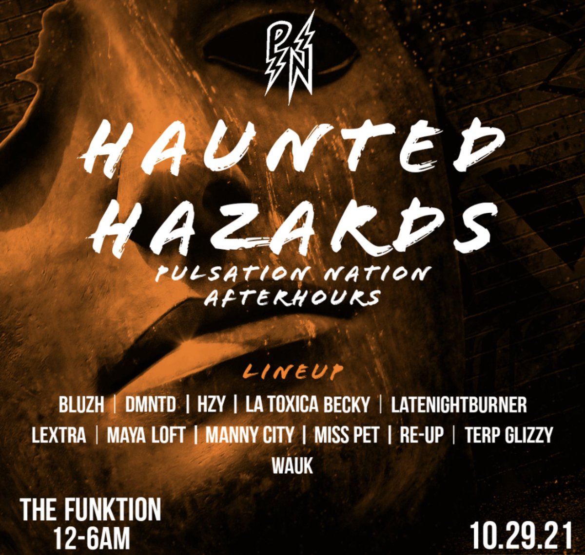‼️‼️Dont have any Halloween plans? Come party with PN the spooky way 🎃👻😈😎‼️‼️ 

Ticket for Haunted Hazards below 👇🏻👇🏻
🎟: linktr.ee/PNPROMOTIONS