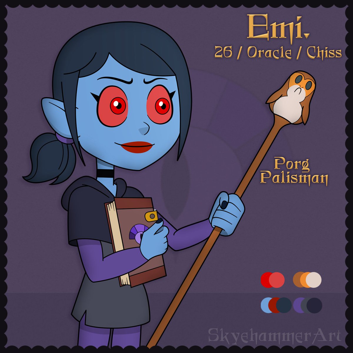 SkyehammerArt's tweet photo. Owl House character commission for @Scoot_Loops of their Chiss Oracle Coven witch! 🧙♀️🦇👁🗨
Happy #Spooktober2021 everyone!
#owlhousefanart #owlhouse #swtoroc #swtorfamily #oraclecoven #owlhouseoc #starwarsfanart #starwarsart #swtor #art #fanart #commissionsopen https://t.co/mO52HLAHhr