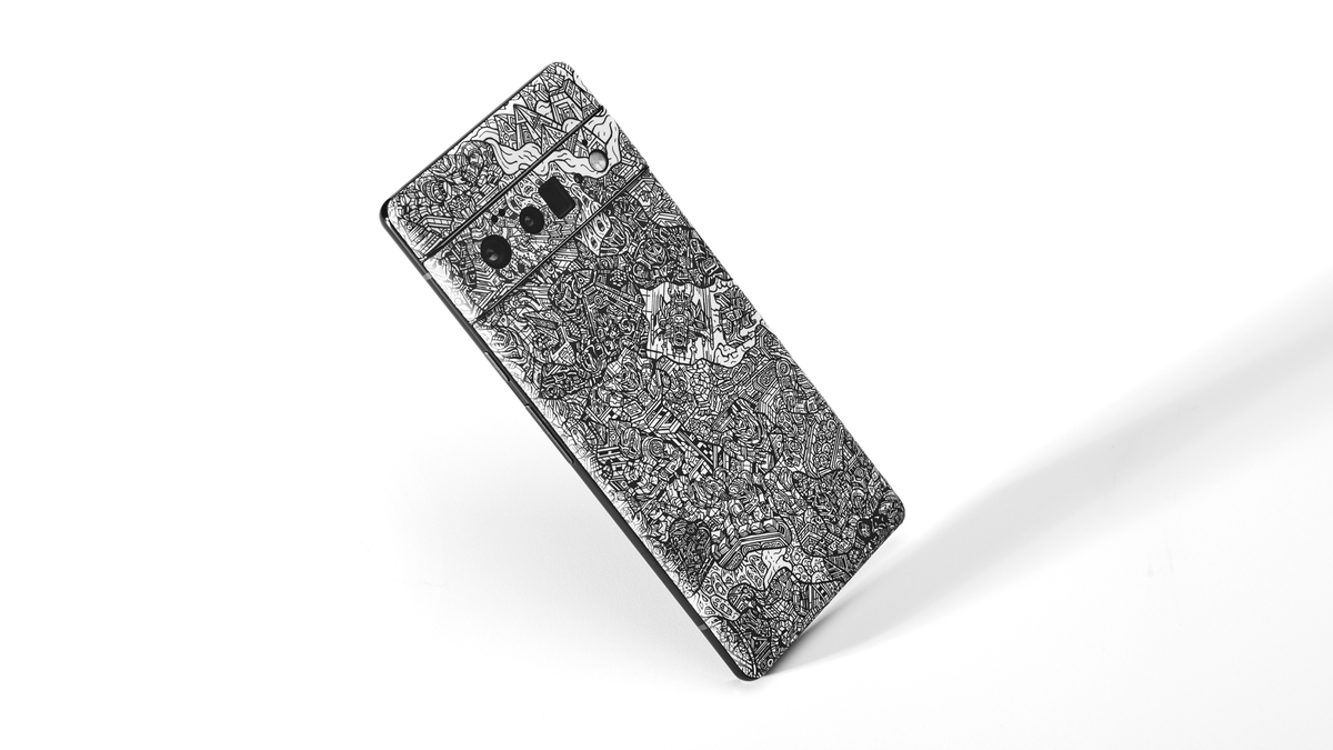 dbrand's tweet photo. Robot Camo: it's like Where's Waldo on acid. https://t.co/ougeCgwhbr