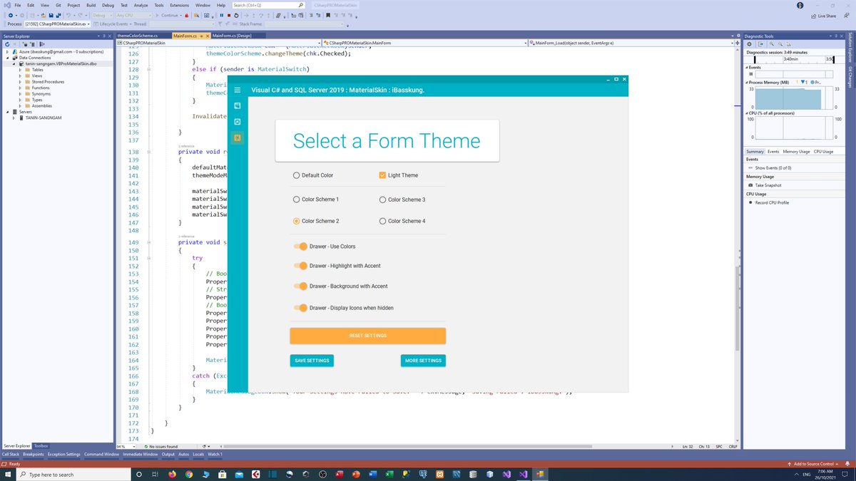 IBasskung's tweet photo. 🚀 [Coming Soon] 4K Online Course: Developing a Professional Modern Desktop App using C# and SQL Server.
📲 Facebook: https://t.co/YZnDIBrgCh

#CSharp #VisualStudio2019 #VisualBasic #SQLServer #ModernDesktopApp #MaterialSkin #MaterialDesign #CodeAMinute #iBasskung #OnlineCourses https://t.co/6cEEJASiNf