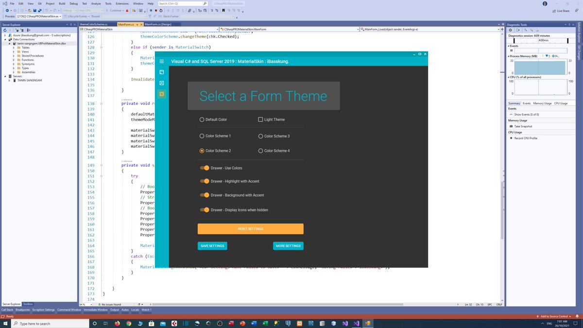 IBasskung's tweet photo. 🚀 [Coming Soon] 4K Online Course: Developing a Professional Modern Desktop App using C# and SQL Server.
📲 Facebook: https://t.co/YZnDIBrgCh

#CSharp #VisualStudio2019 #VisualBasic #SQLServer #ModernDesktopApp #MaterialSkin #MaterialDesign #CodeAMinute #iBasskung #OnlineCourses https://t.co/6cEEJASiNf