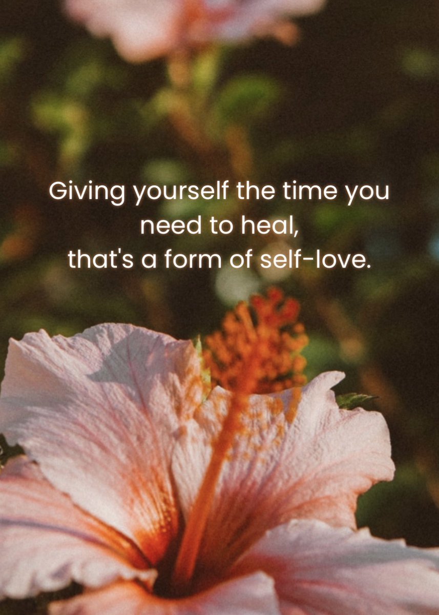 DlindzProd's tweet photo. Giving yourself the time you need to heal, that’s a form of self-love.
#MotivationalLindz https://t.co/2LawNrQkKk