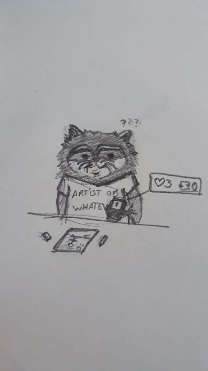 ars_lunar's tweet photo. Maybe it's not that good after all #sketch #raccoon #smallartist https://t.co/KxdCAPGqlV