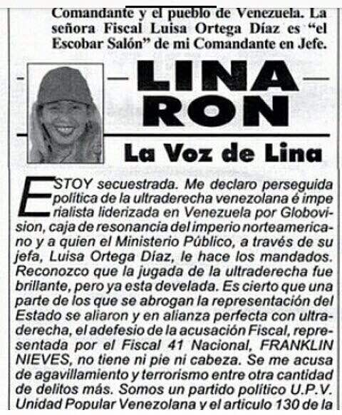 ser_eficientes's tweet photo. Ya Lo había advertido Lina Ron sobre Luisa Ortega Díaz /
Karim Khan
Lorenzo Mendoza
La Candelaria
Desgraciado
Carolina Perpetuo
Cota Mil
Samantha
Colombia y Venezuela
Marieta Santana https://t.co/Zm2FrZR5hl