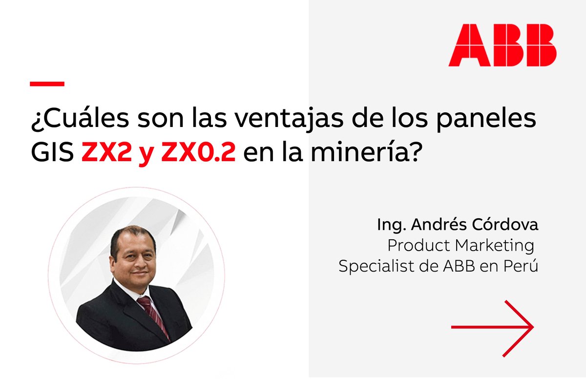 ABBenPeru's tweet photo. #LosLunesSonDeElectrification | ZX2 & ZX0.2 – Los tableros ideales para la minería.
El Ing. Andrés Córdova, product marketing specialist de ABB en Perú, nos comenta las principales ventajas de usar estas soluciones para llevar a la minería al siguiente nivel.
#ZX2 #ZX0 #Gas https://t.co/wzajL0YQP6