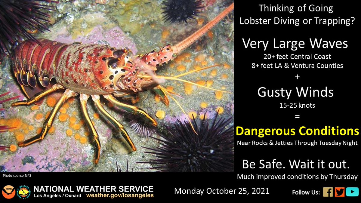 dangerous sea conditions through Tuesday Night