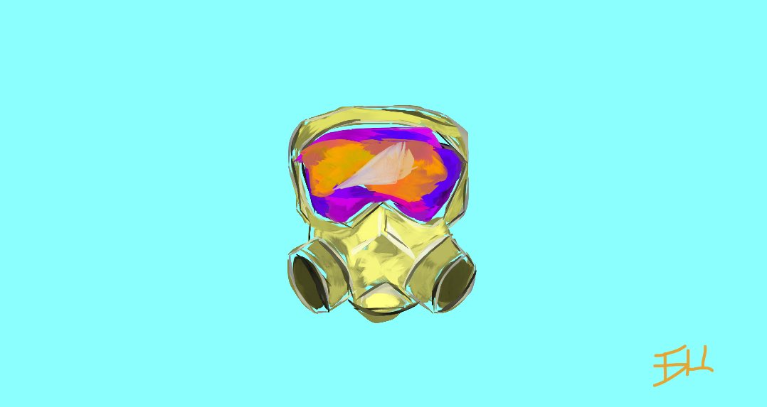 ToryKorr's tweet photo. Gas mask. #artlives #nfts https://t.co/HHyC8Lq9yJ