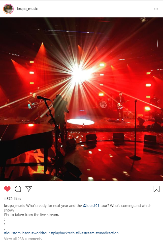 Bigblues1DLWT's tweet image. krupa_music's ig post:
Who’s ready for next year and the @/louist91 (@Louis_Tomlinson) tour? Who’s coming and which show?
Photo taken from the live stream.
#louistomlinson #worldtour #playbacktech #livestream #onedirection