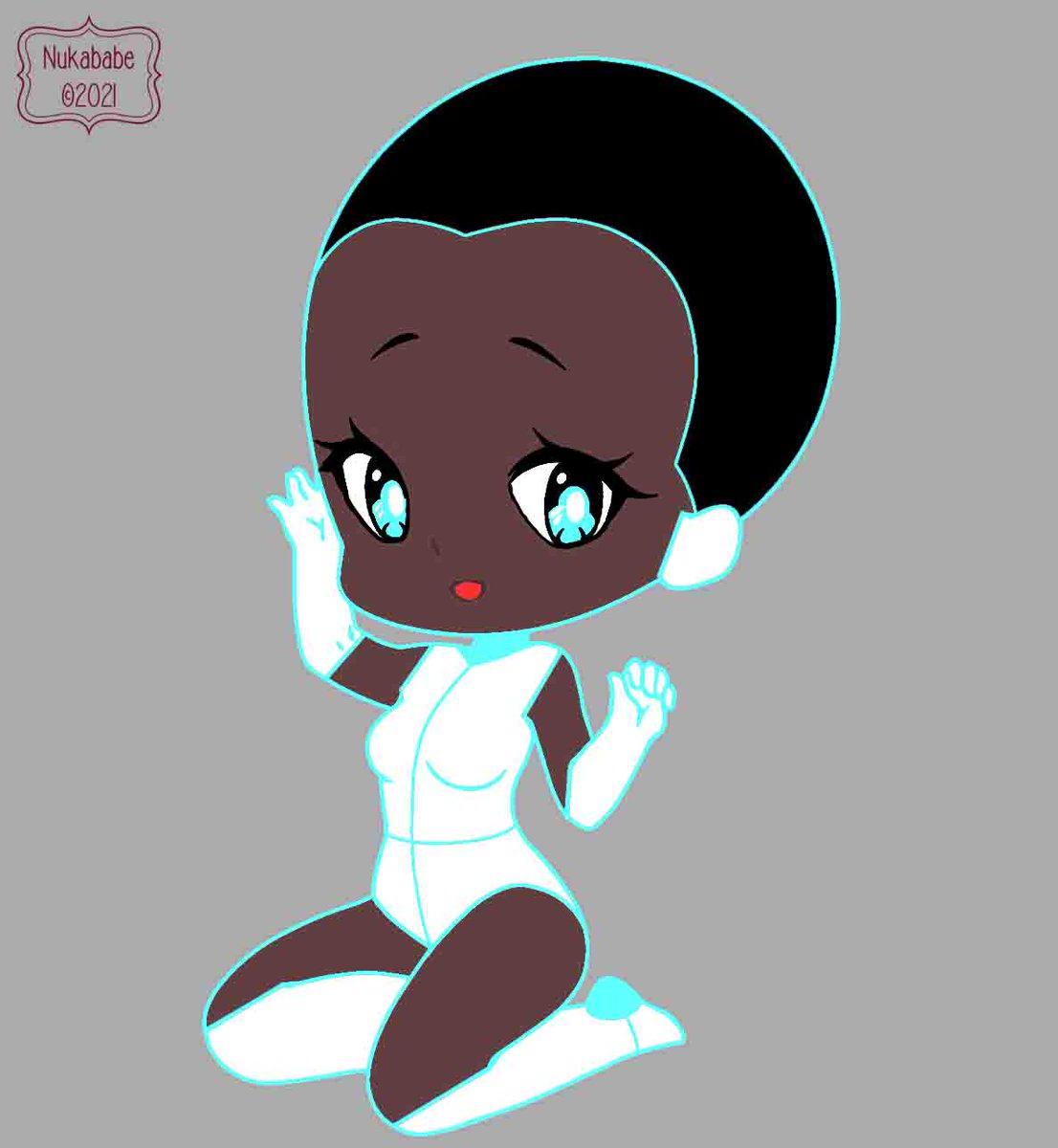 PhaseNexusGame's tweet photo. Cy from Project Cy didn't want it but she can still flaunt it! Use of chibi sets created by @nukababe! #gamedev #basetober https://t.co/bUd35TJTdt