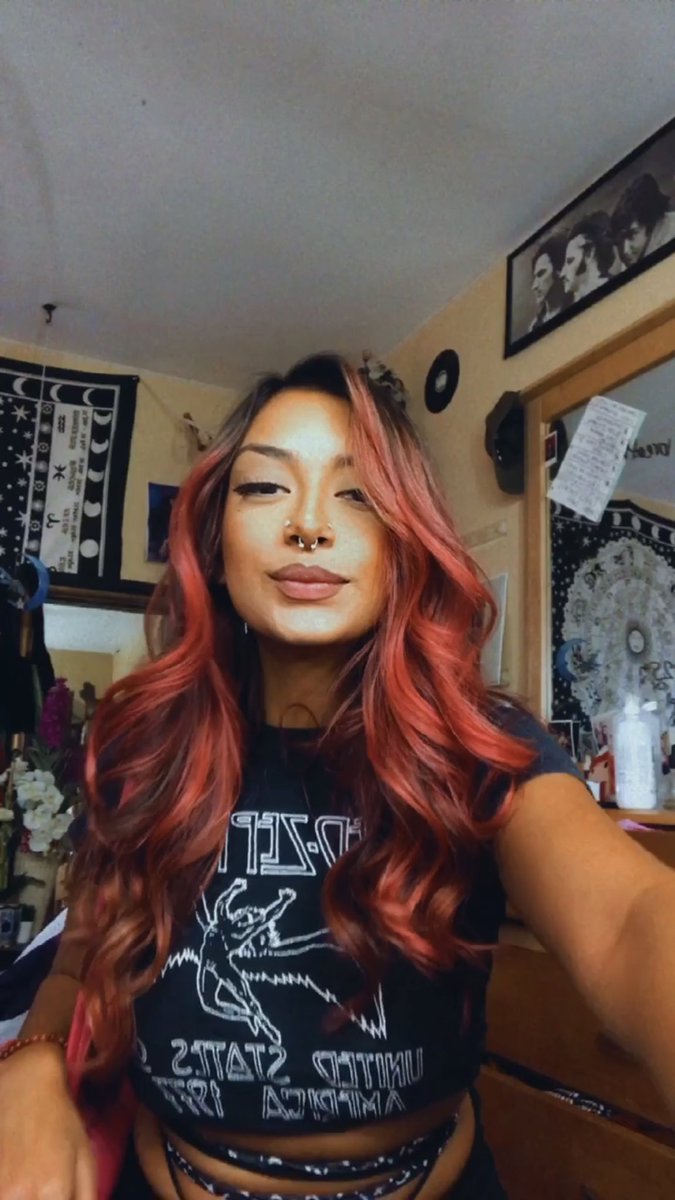 ambrmarquez's tweet photo. I’m a red head now 😝 https://t.co/ZbtNLpTlSI