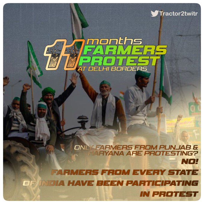 tak1ngover's tweet photo. 11 months of fight, NOT just for their own livelihood but also for the food on OUR table too. 

#11MonthsOfFarmersProtest https://t.co/99rOwv1OMH