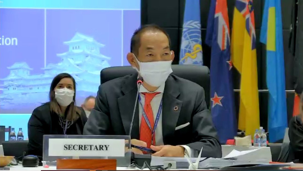 IPSFAPRO's tweet photo. Regional Director of @WHOWPRO Dr. Kasai emphasized the consensus of having a tailored approach to each country's context in overcoming #COVID19 together.
#RCM72
#WHOWPRO
#IPSFAPRO
#IPSForg https://t.co/RlwFWOrNaC