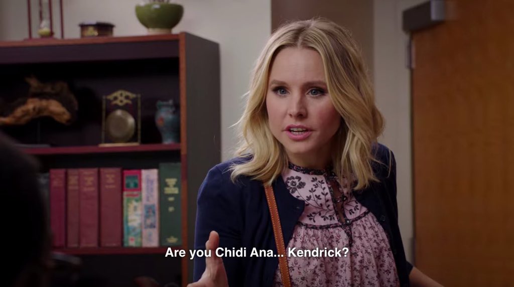 annaqueendrick's tweet photo. chidi anna kendrick yeeeeees https://t.co/t8OrD83PBp