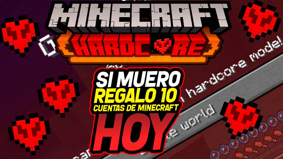 soymiguelgamer's tweet photo. 🔴 EN VIVO POR YOUTUBE
MINECRAFT HARDCORE - Si muero regalo 10 cuentas de Minecraft entre ustedes AHORA
👉👉👉 https://t.co/lfY5lJBTBI https://t.co/rWft1lkiSm