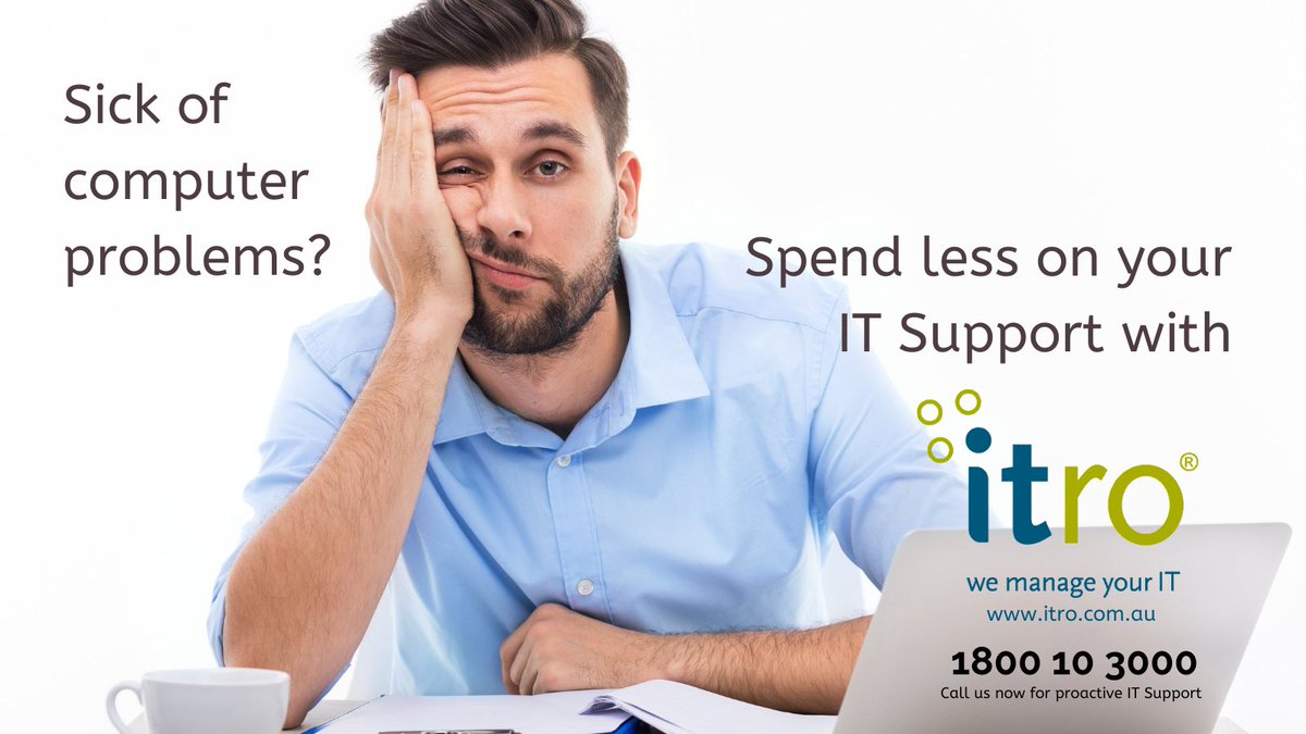 Fact: Spend less on #IT by maximising the #technology you have! See my tips - itro.com.au/spend-less-on-… perfect for SMEs and Firms with 1-100 employees.

Call my team now on 1800 10 3000 for proactive #itservices #managedit #itsupportforlegal #melbourneitsupport