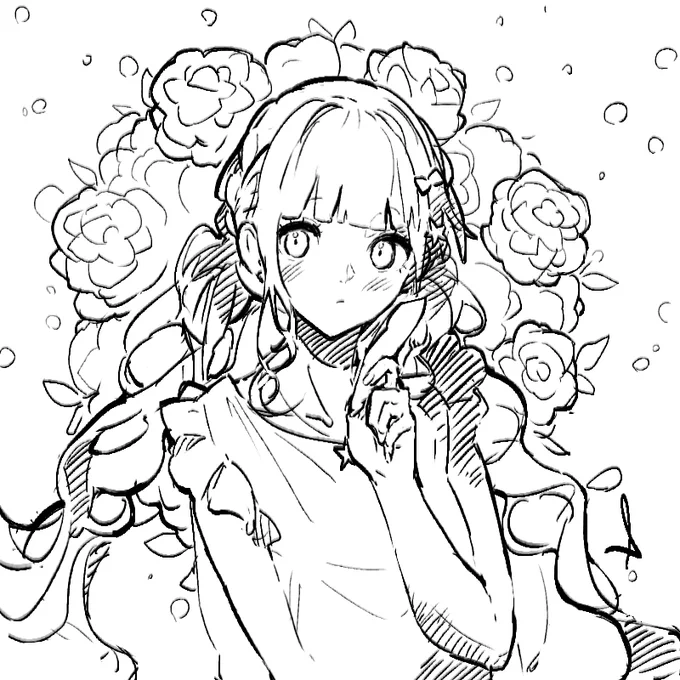 #Inktober Day 25
可愛くなりたい 