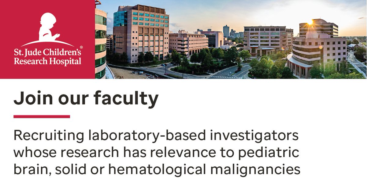 Brian J. Abraham (@theabralab) on Twitter photo Join us! St. Jude is recruiting multiple research faculty at the full, associate, and assistant levels in a major expansion of our basic and translational research programs. #cancerresearch #facultyjobs @stjuderesearch stjude.org/cancer-center-… Join us! St. Jude is recruiting multiple research faculty at the full, associate, and assistant levels in a major expansion of our basic and translational research programs. #cancerresearch #facultyjobs @stjuderesearch stjude.org/cancer-center-…
