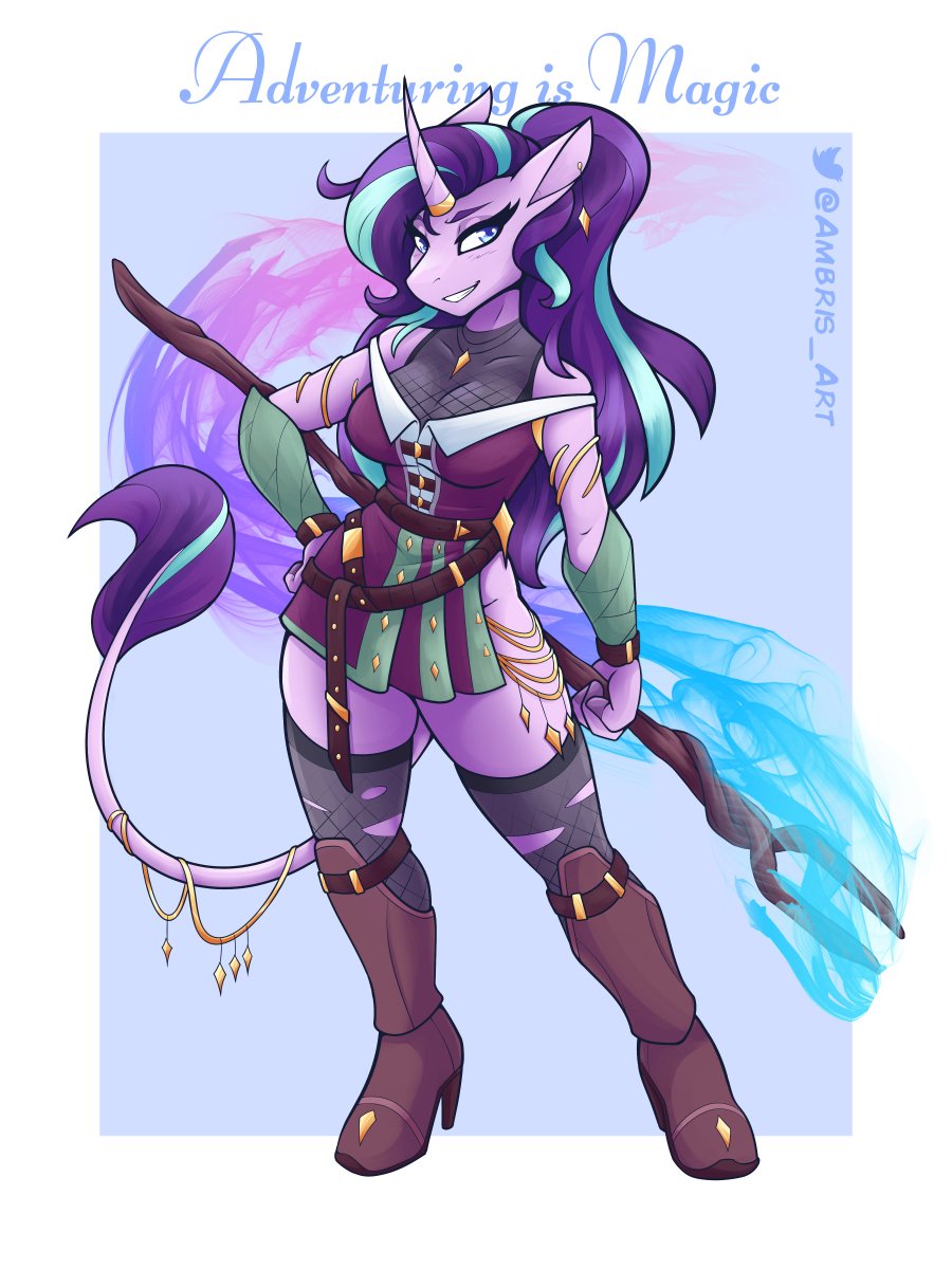 Ambris_Art's tweet image. Adventuring is Magic: Starlight is complete!

This was actually one of the easiest designs yet--or at least, I basically got the exact look I wanted on the first try~