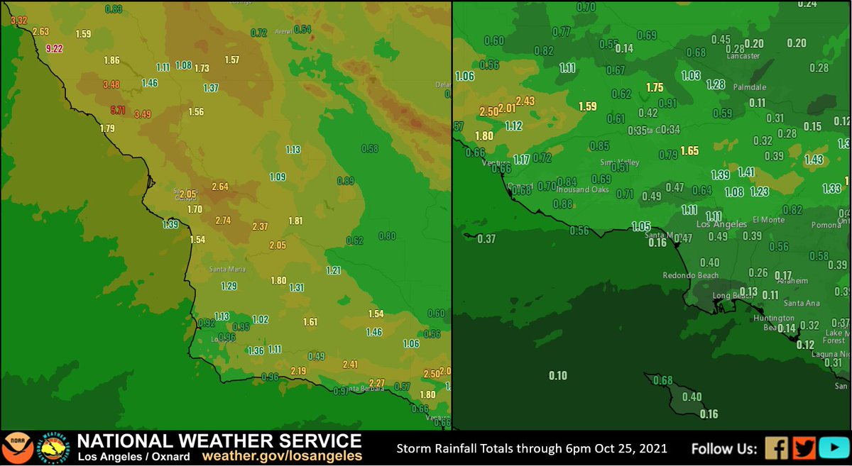 map with rainfall totals
