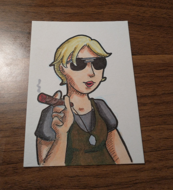 EvilKittehStud1's tweet photo. Day one of badass women of sci-fi. #Starbuck aka Kara Thrace from #BattlestarGalactica https://t.co/O2EzybVLbv