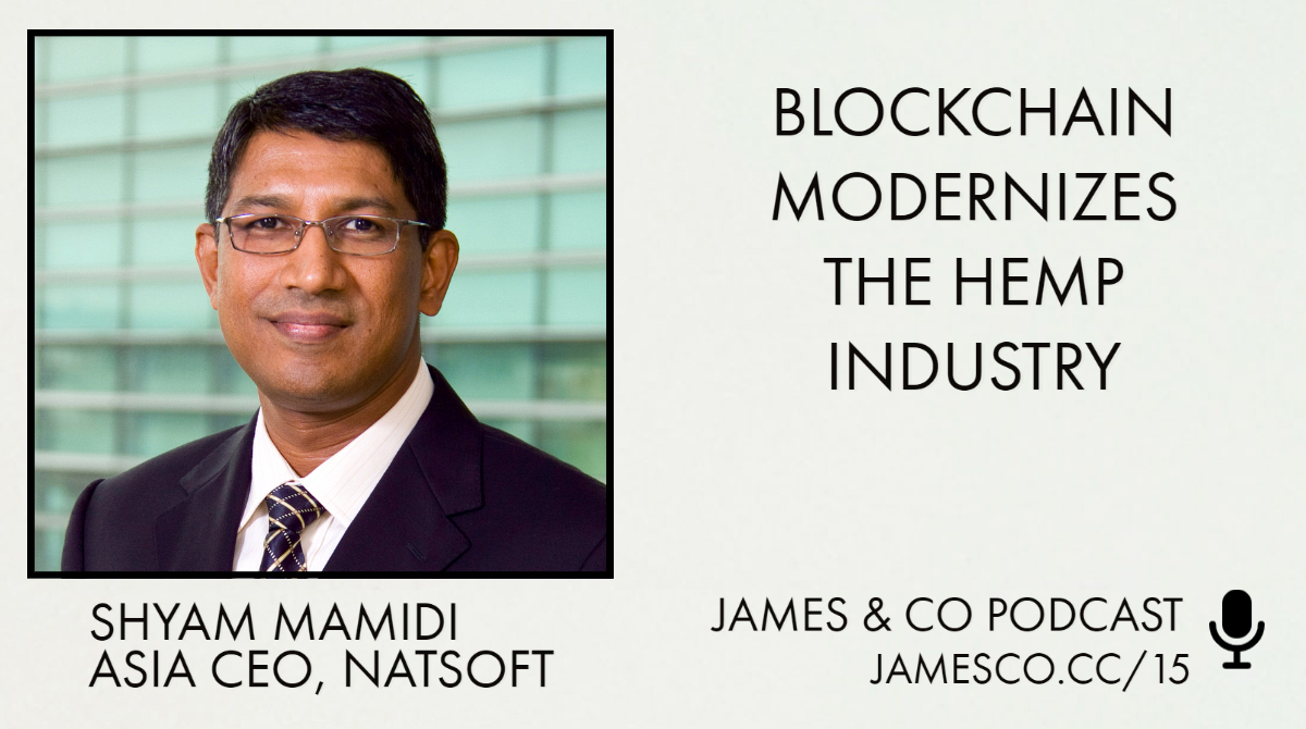 jmcaton's tweet photo. Learn how @NatsoftCorp is modernizing the #hempindustry with #blockchain and #IOT. Episode 15 of #jamesco #techpodcast is live! #spotify @ https://t.co/Gb4MuztRlk, #alex/#google/#apple at https://t.co/t1fUjehyhV https://t.co/jz1qq5UA8A