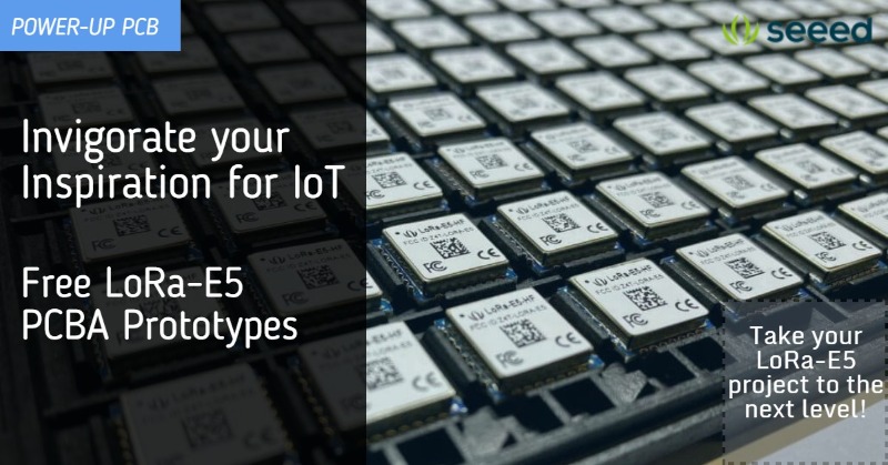 seeedstudio's tweet photo. A Stunning News For You! 
To accelerate the development of IoT industry to the next level, Seeed is 100% sponsoring Lora-E5 projects with the Seeed Fusion PCB Assembly Service!  Great ideas should be implemented, let's go for it now!
https://t.co/BQgQHn2P0Y