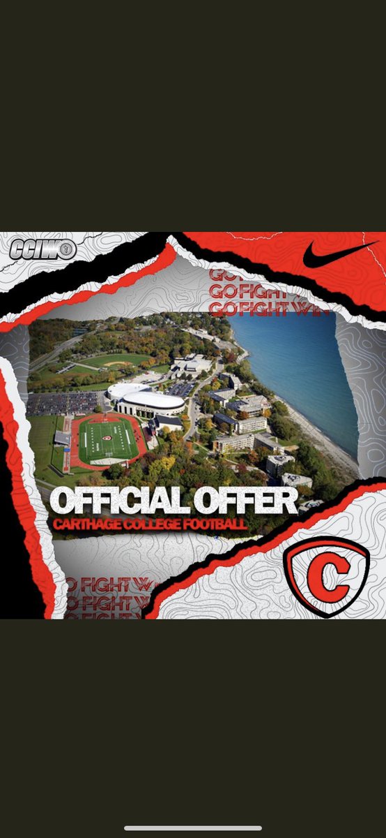 very blessed to receive my first offer from🤞🏾 <a href="/Carthage_FB/">Carthage Football</a> <a href="/CoachDustinHass/">Dustin Hass</a> <a href="/jaykeevien/">4RG💙</a>