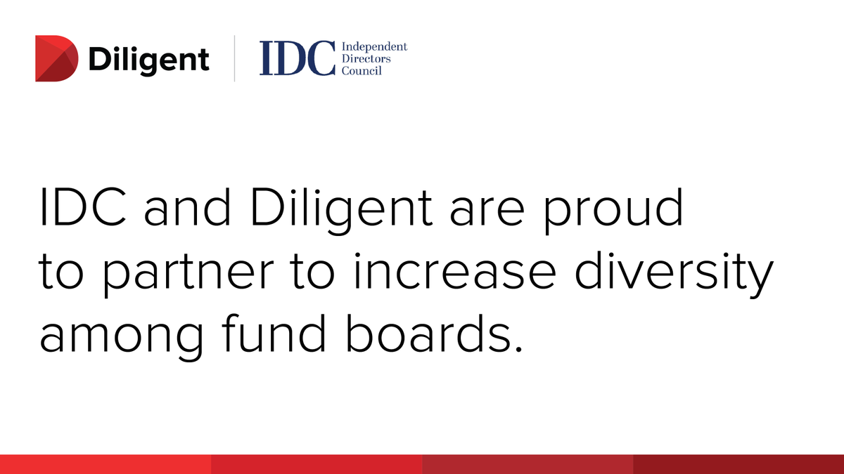 We are proud to partner with <a href="/ICI/">ICI</a> to support a more diverse and inclusive fund director community through Diligent's Director Network. Learn more: bit.ly/3Edm4Pe #ModernLeadership #DEII