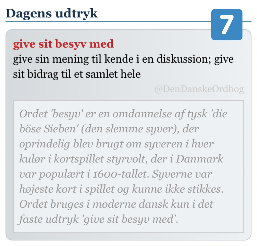DenDanskeOrdbog's tweet photo. #styrvolt #kortspil #trumf #fasteudtryk #sprognørd #ordordord #dksprog #dagensudtryk #dagensord
https://t.co/vnqhv6UJIl https://t.co/llEw4YbM8H