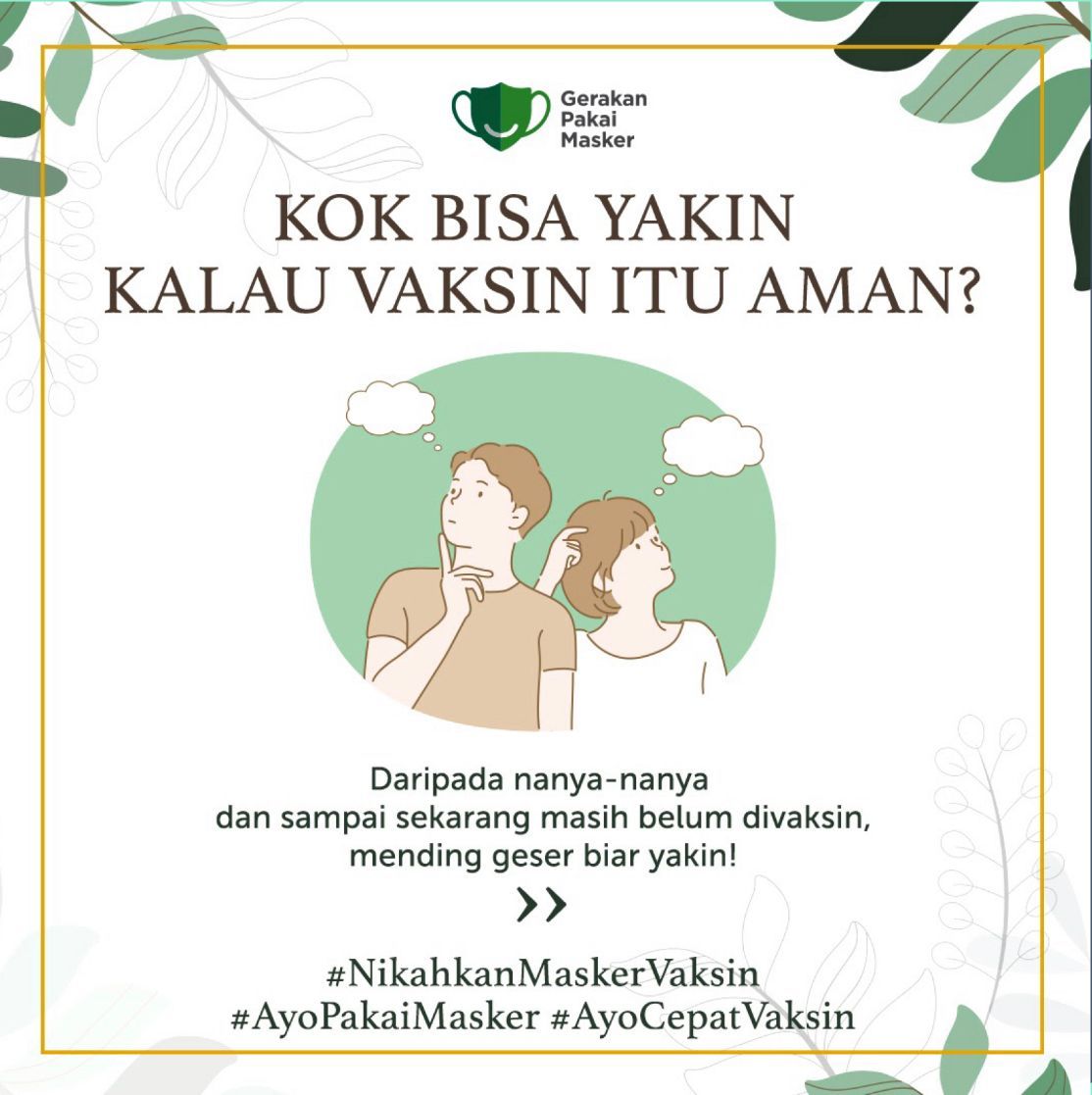 lensaRTV's tweet photo. Masih meragukan keamanan vaksin? Cek fakta di gambar berikut ini. Yuk!

Jangan menunda vaksinasi karena hal-hal yang belum pasti. 

Ikutan juga #NikahkanMaskerVaksin agar makin kuat hadapi pandemi ini. #AyoCepatVaksin dan #AyoPakaiMasker meski sudah divaksinasi! https://t.co/nn8jPoN5cf