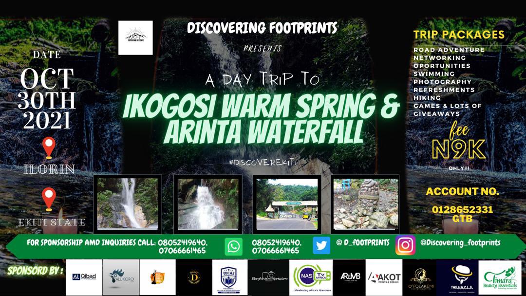 FotoNugget's tweet photo. A day trip to ikogosi warm spring and arinta waterfall will be 🔥 🔥 🔥.

We've limited space for now! https://t.co/CEadTuwd4c