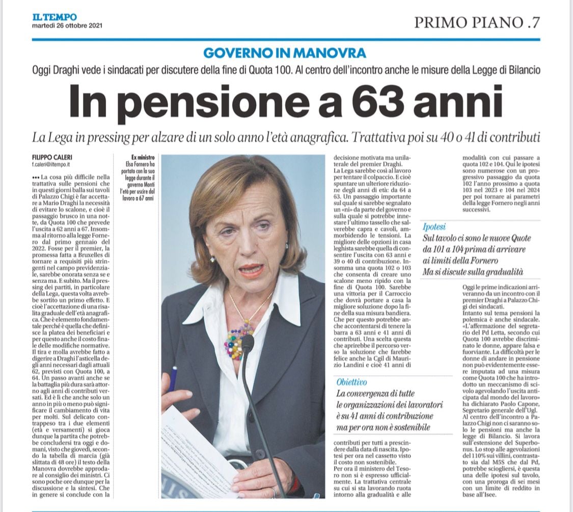 fpcapone's tweet photo. Buongiorno Amici,
continua la battaglia (anche sui media) dell'UGL contro il ritorno alla Legge Fornero. Il Governo dica chiaramente se intende ascoltare le proposte delle parti sociali oppure limitarsi a subire i diktat di Bruxelles. #NoFornero #ilsindacatoinmovimento https://t.co/wK3rm3kJnQ