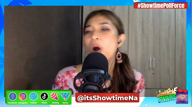 ViceGandaorg's tweet photo. itsShowtimeNa: #ShowtimePollForce QUARAN-SING-ALONG Martes kantahan kasama si Ana Ramsey https://t.co/epv6oBbws0