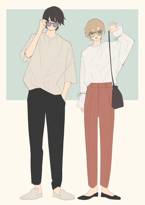 全部同じ人が描いてるんだ😑
背景イラストは初めて出すかも? 