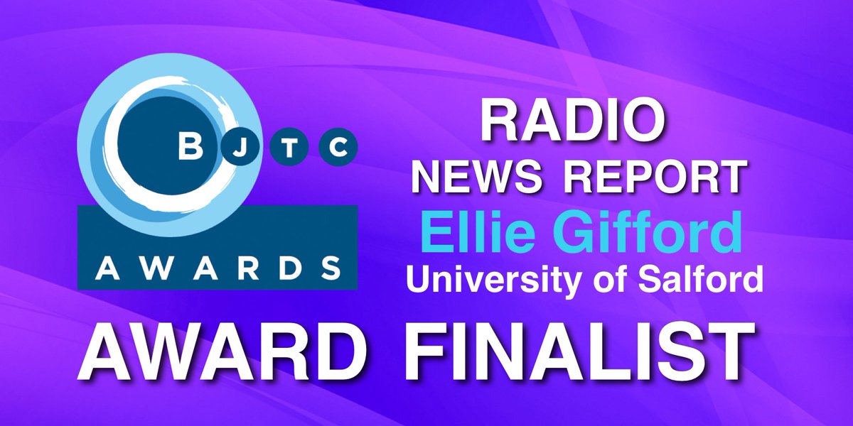BJTC_UK's tweet photo. Congratulations to Ellie Gifford from the University of Salford for being nominated as a finalist in the @BJTC_UK Student Journalism Awards - more at https://t.co/g9Im3JR3Ng   @UoSJournalism https://t.co/jglB2X8h9h