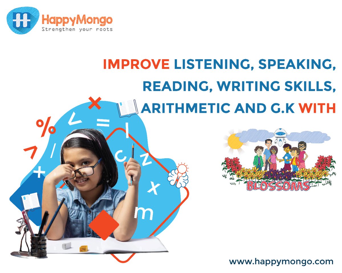 happymongo's tweet image. Improve listening, speaking, reading, writing skills, Arithmetic and G.K with Blossom.

Know more - umang@happymongo.com +91 8217034128

#education #kidseducation #kidsfunlearning #learning #listeningskills #WrittingSkills #speakingskills #readingskills