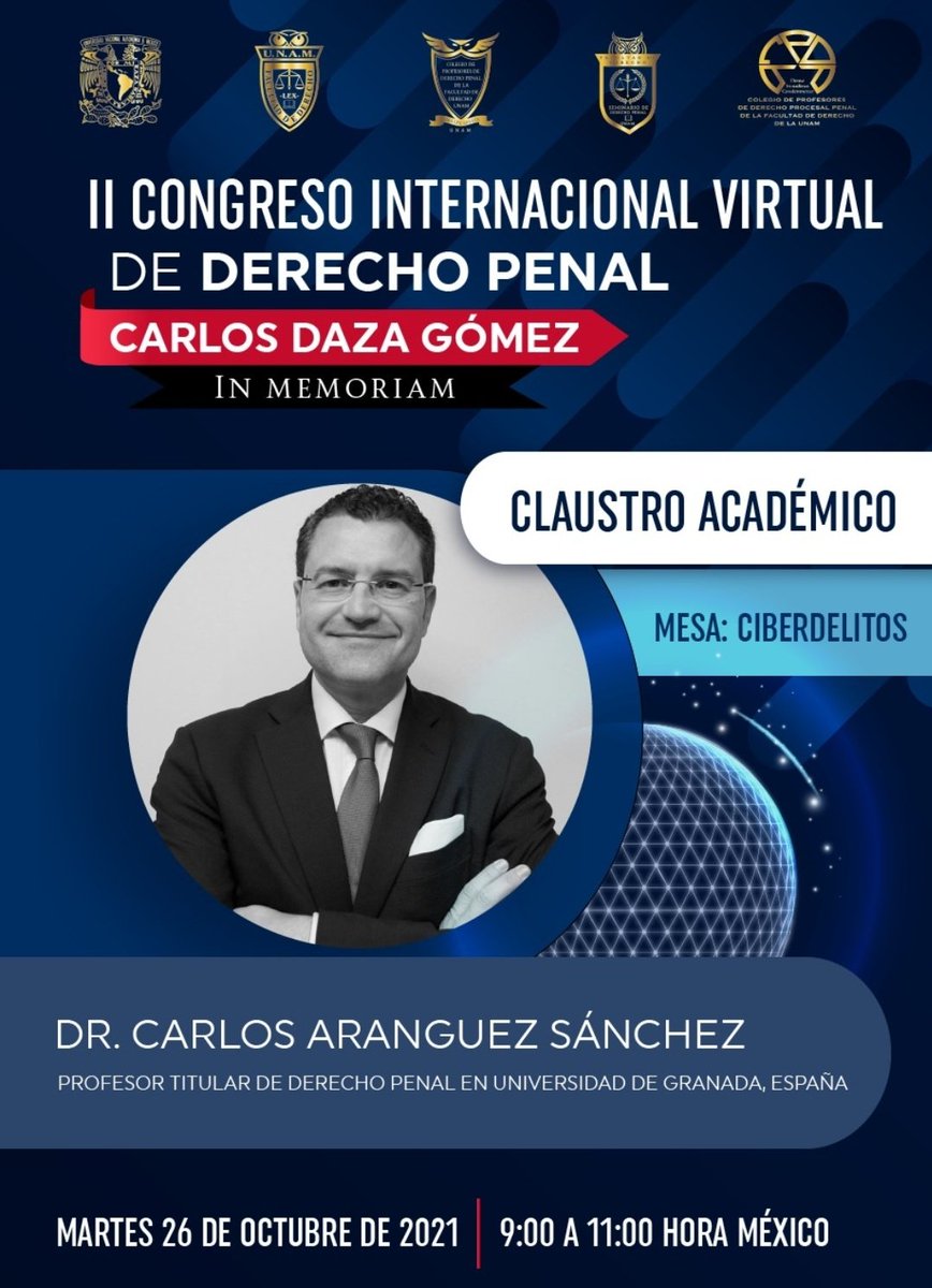 DO_CRIM's tweet photo. II CONGRESO INTERNACIONAL VIRTUAL DE DERECHO PENAL https://t.co/qMH8RNo33l
