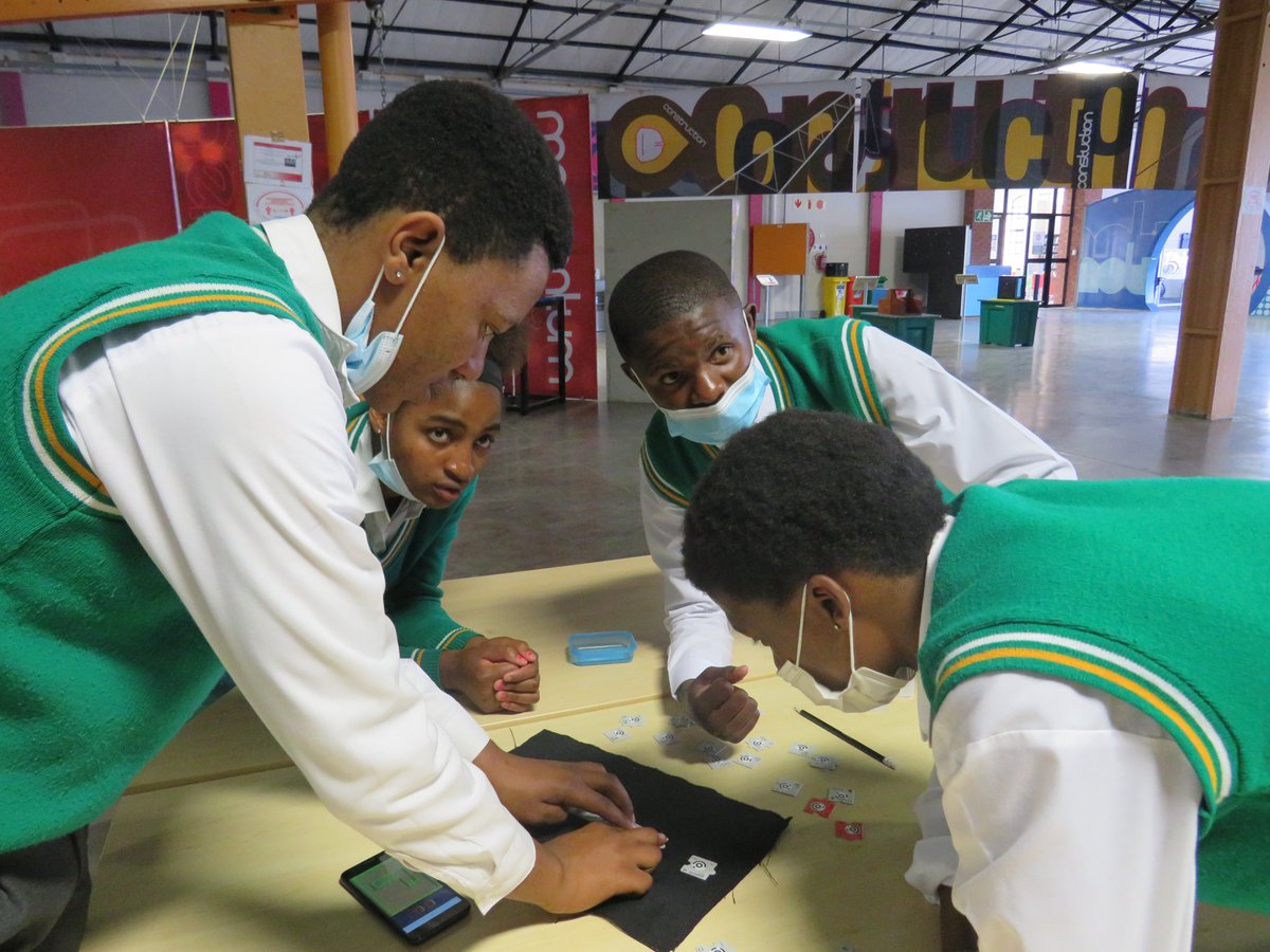 NMBSTC's tweet photo. The NMBSTC was proud to welcome Sisonke Primary School to the Science centre facility as part of the Africa code month initiative of teaching learners the principles of coding. Learners were taken through the Tank programme built to equip learners with coding skills #codemonth https://t.co/eFghJ4vzcC