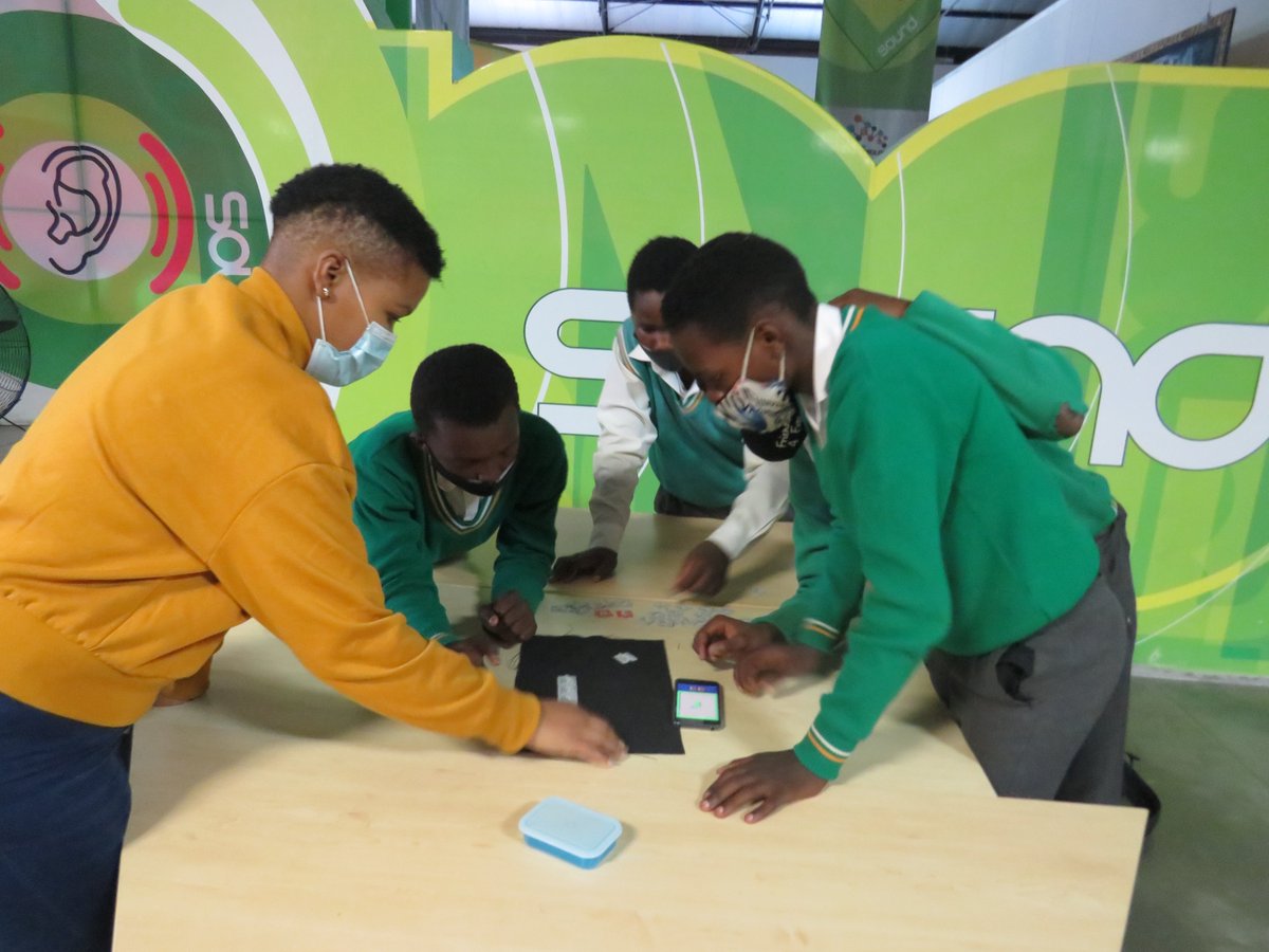 NMBSTC's tweet photo. The NMBSTC was proud to welcome Sisonke Primary School to the Science centre facility as part of the Africa code month initiative of teaching learners the principles of coding. Learners were taken through the Tank programme built to equip learners with coding skills #codemonth https://t.co/eFghJ4vzcC
