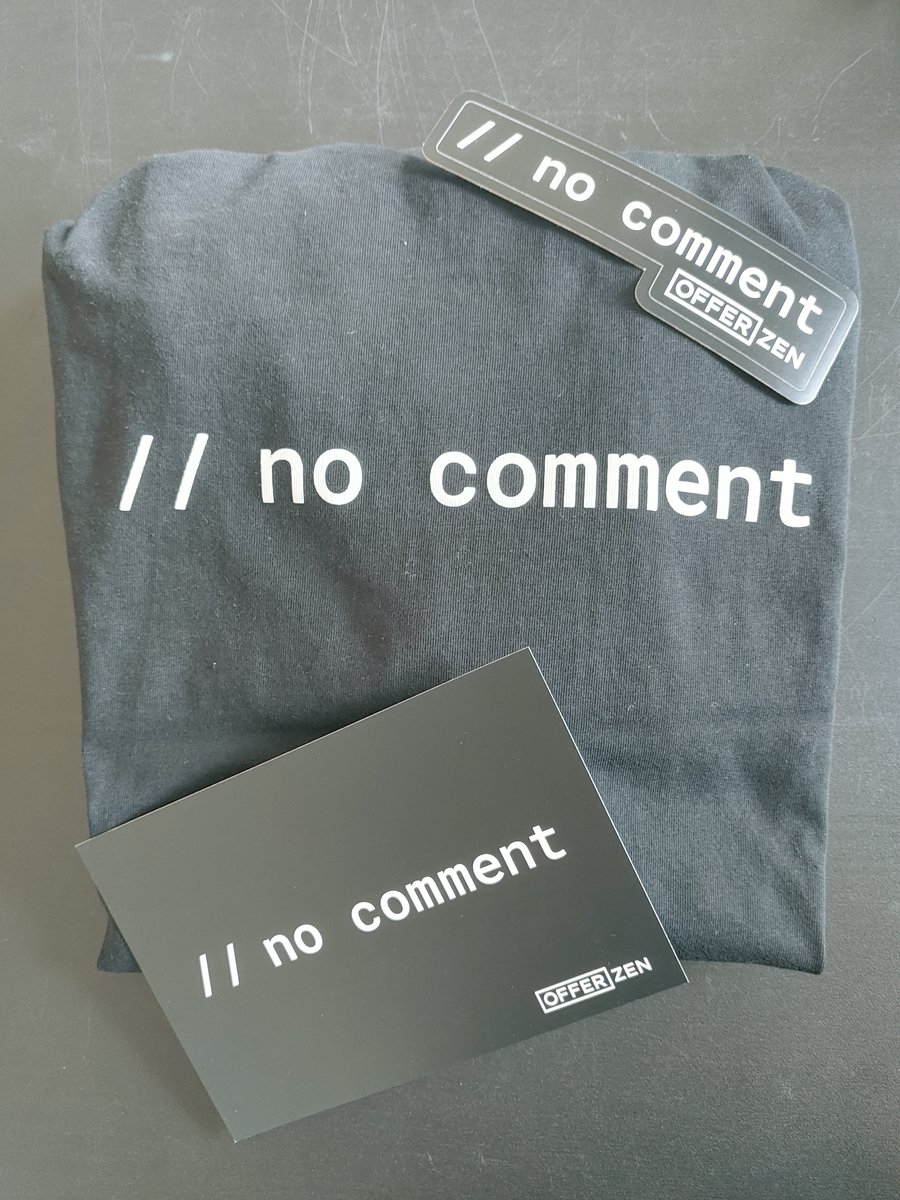 waldo_steenkamp's tweet photo. Thanks @OfferZen for the swag!
Please complete the survey if you haven't.
#DevNationSurvey #OfferZenSwag https://t.co/qTBqJSdaGX