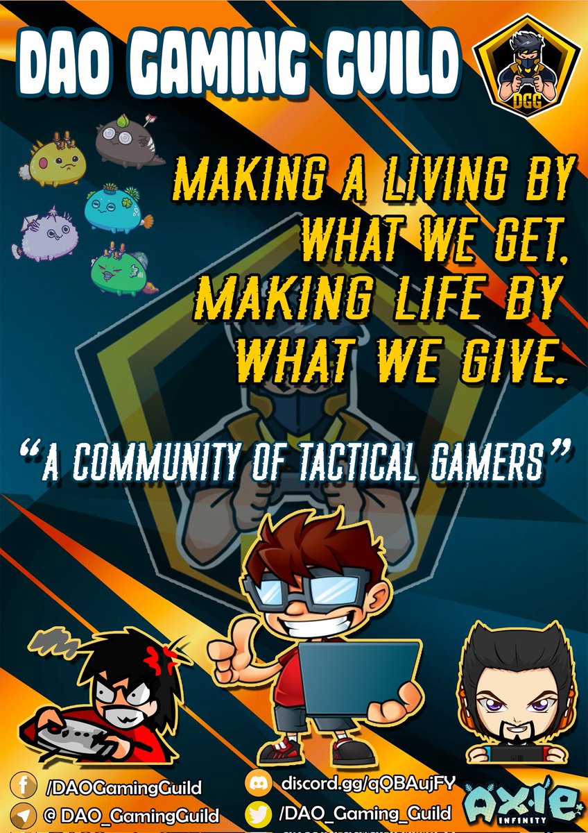 DionekimT's tweet photo. #daogamingguild #dggposter #dgg
@DAO_GamingGuild 
 
Kindly support our entry by clicking the fave button! Thank you :) 

@Cryyystala 
@AcedilloUly 
@crazylabita 
@irinabea 
@faiththereza_ 
@vncldc 
@_eirencacharel 
@Jhnbo 
@ldymrzgz 
@abbbbeng https://t.co/HrJIW1QfIT