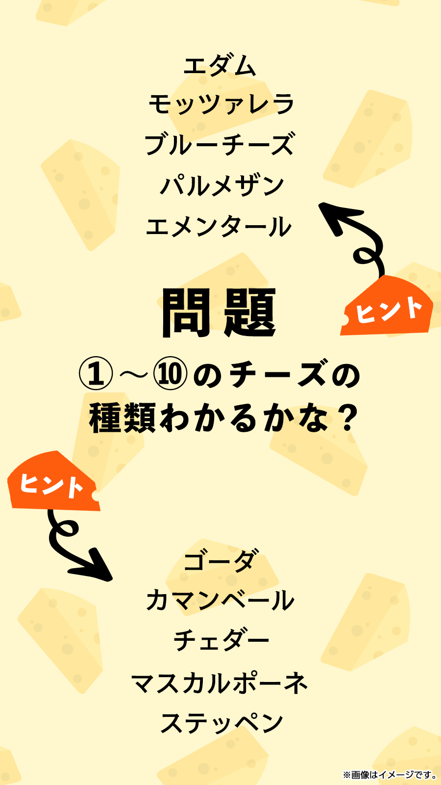ファミリーマート 予告 11 2 火 超チーズ祭り はじまる チーズがいっぱい 大集合 10種類の を使った 商品が続々登場 の の種類 わかるかな わかったらリプで教えて T Co T0kd5nq9hb