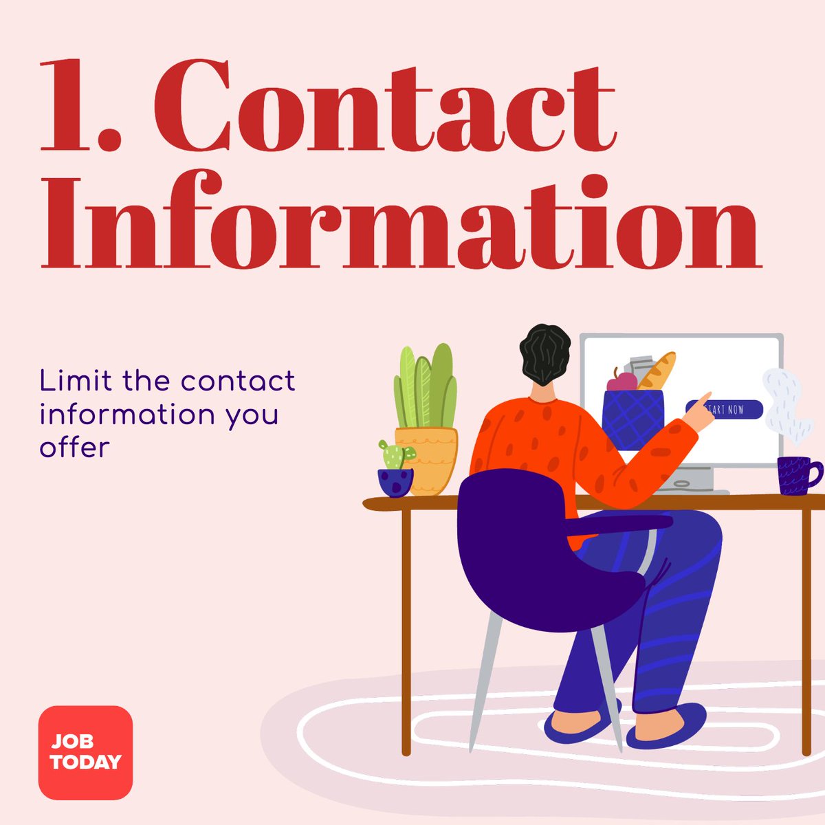 Most people try to make it as easy as possible for employers to get in touch with them, and share their private contact details online.
Doing this is not necessary, and can be extremely dangerous ‼️
Our recommendation:🚦Limit the contact details you share. #onlinesafety #privacy