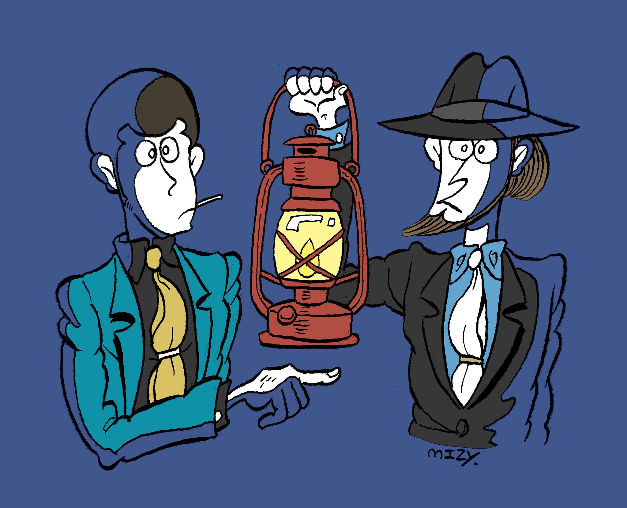 Mizy 瑞井莨次 ランプ 絵 ルパン三世 次元大介 T Co Tl4ubkfoj7 Twitter