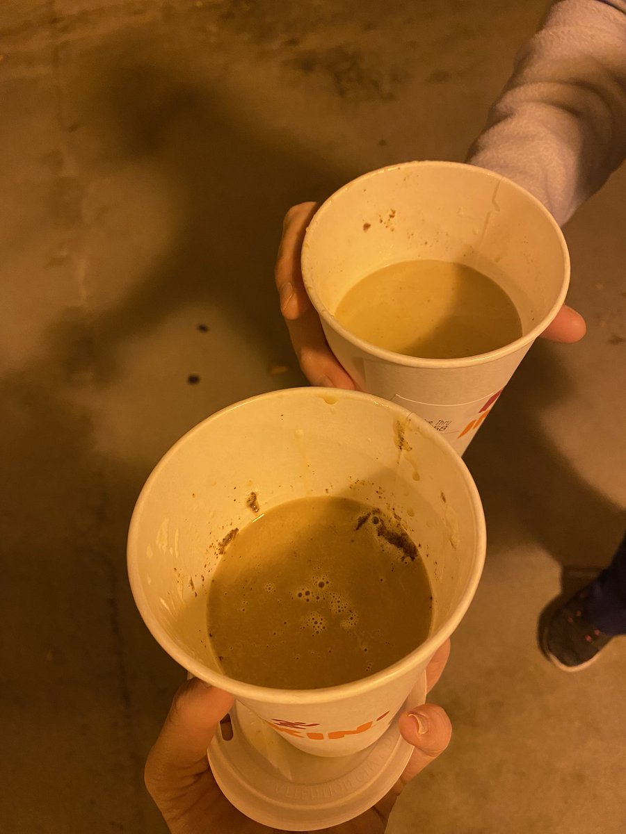 bors_kelly's tweet photo. When you get to your 12 hour night shift and realize that @dunkindonuts filled your coffee about half way full 😔 #nocaffeineforme #dunkindonuts #shorted https://t.co/4zyu6FWpx7