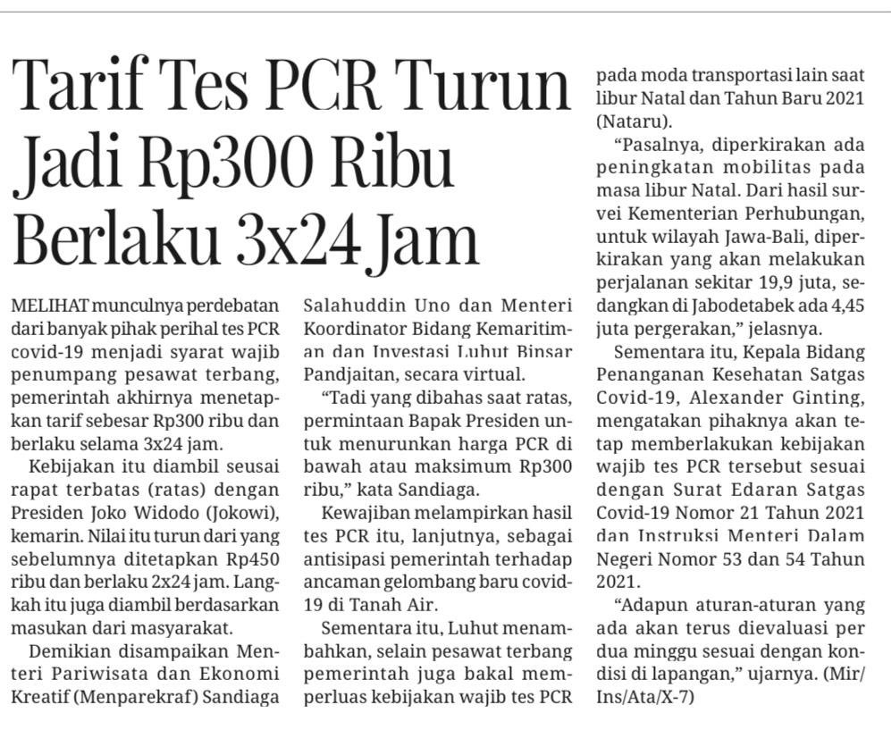 AT_AbdillahToha's tweet photo. Bayangkan berapa ratus milyar telah dikeruk sebelum ini oleh pengusaha/kapitalis bisnis kesehatan dari bisnis PCR. Dalam sektor kesehatan negara tidak boleh membiarkan berlakunya sistem pasar bebas. Kenapa kita tidak bisa seperti di India dimana harga obat bisa sangat murah? https://t.co/5oHtNMXUFp