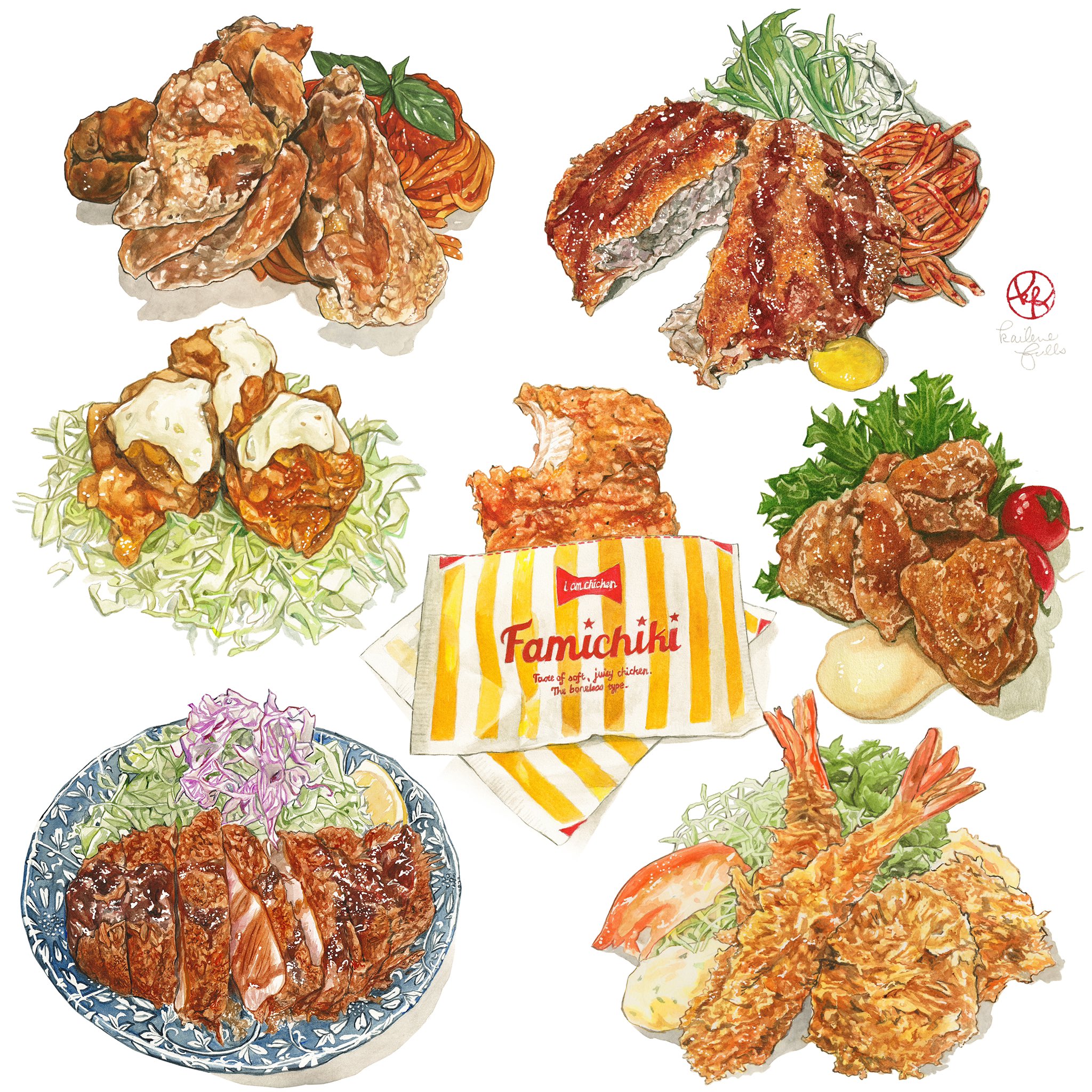 ケイリーン 揚げ物イラスト Fried Food Illustrations フードイラスト 水彩 T Co Ifkldsdfry Twitter ケイリーン 揚げ物イラスト Fried Food Illustrations フードイラスト 水彩 T Co Ifkldsdfry Twitter