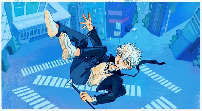 #BluePeriod 
青い渋谷💙 